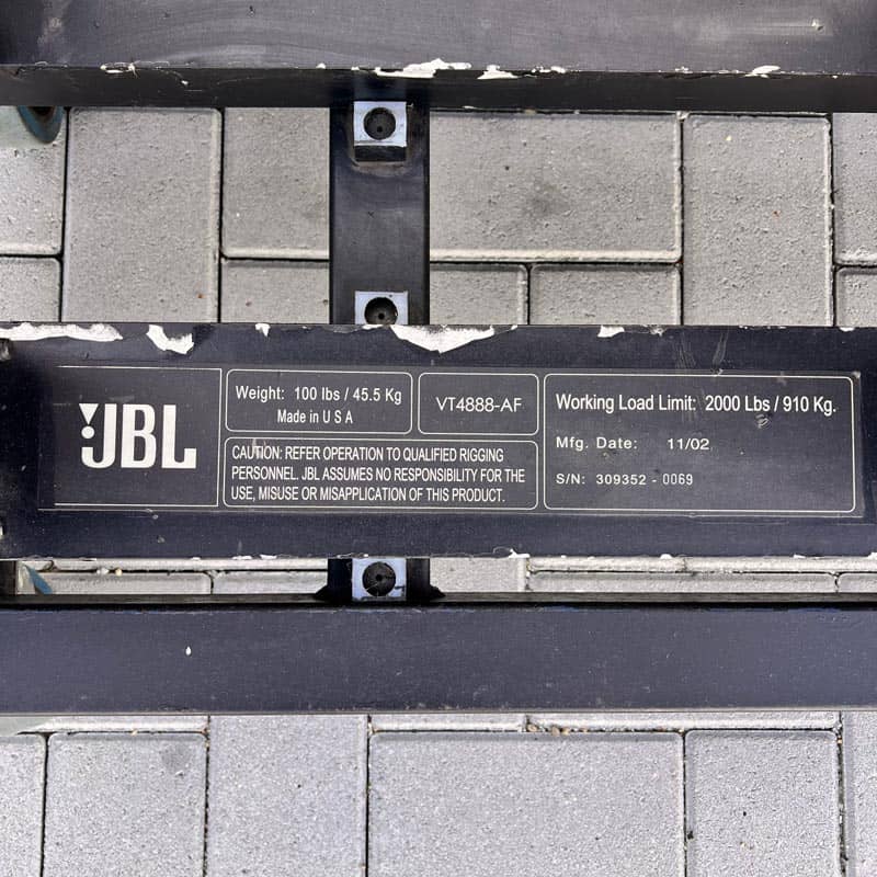 JBL VT4888 (24) + VT4880 (24) + V-RACK (6) - Image 6